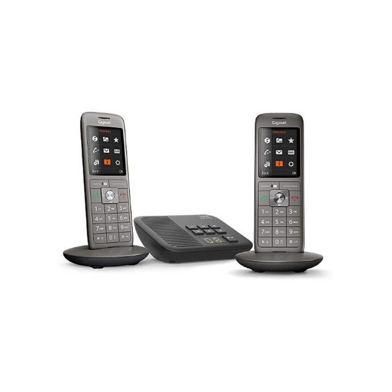 GIGASET Téléphone Fixe CL 660 A Duo Anthracite