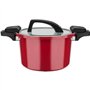 Cuiseur basse pression - GSW - 24 cm - 6 L - Aluminium forgé - Induction - Rouge