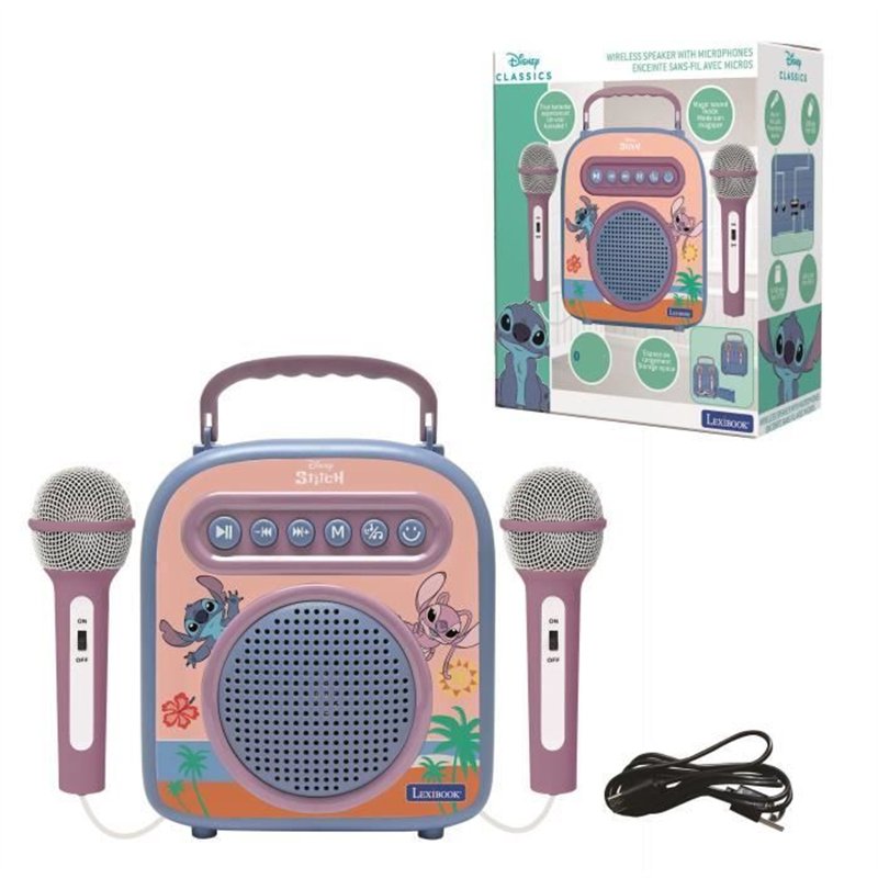 Enceinte Bluetooth avec micros Stitch