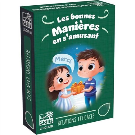 Jeu de cartes des bonnes manieres - Jeu Éducatif - LIFE SKILLS - Cartes illustrées