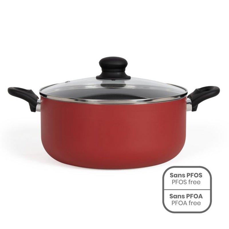 Faitout 28 cm - Livoo - MEP151R - Rouge