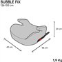Siege auto réhausseur - NANIA - Bubblefix - Groupe 3 - Isofix - I-Size - 126-150 cm - Noir