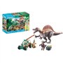 PLAYMOBIL 71820 Spinosaure, chercheur et véhicule a grue pivotante, Dinos, 60 pieces, Des 4 ans