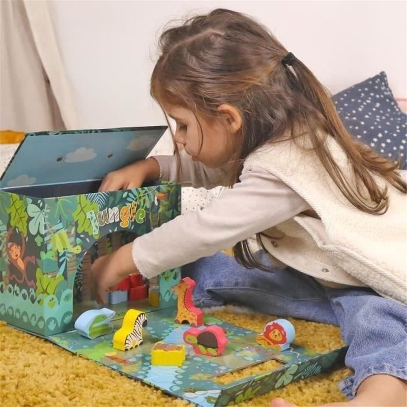 Image secondaire de Maison de Jeu Safari - PLANeTE BOIS - FSC - 10 Pieces - Jeu Enfant - Des 18 Mois