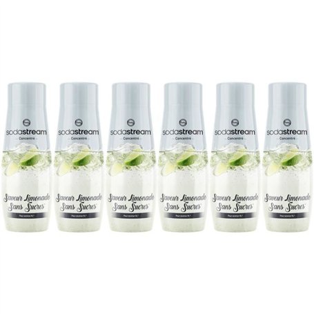 Concentrés SODASTREAM - Lot de 6 concentrés Limonade sans sucres - Jusqu'a 54L de boissons - 440 ml