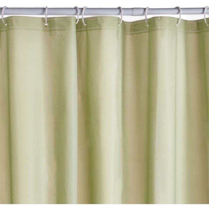 Rideau de douche gauffré - Green - PEVA - 180 x 200 cm - 12 crochets - UTILITY - TODAY