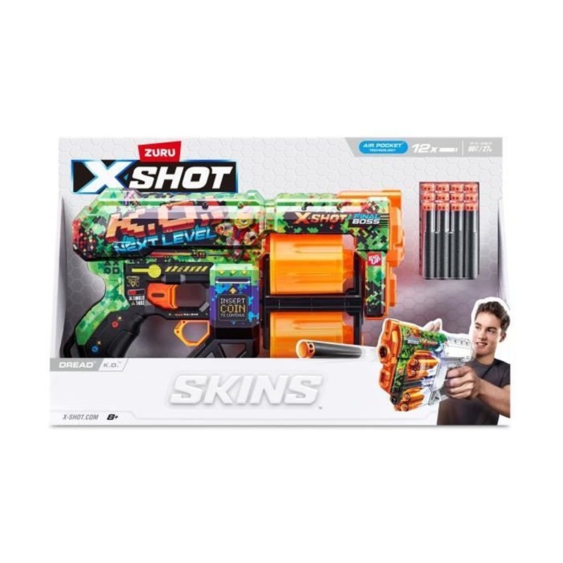 Image secondaire de Lanceur de fléchettes - ZURU - X-SHOT Dread - Canons rotatifs doubles - 7 designs - Portée 27 m