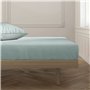 Drap housse Happy Home Gris clair Lit 1 persone