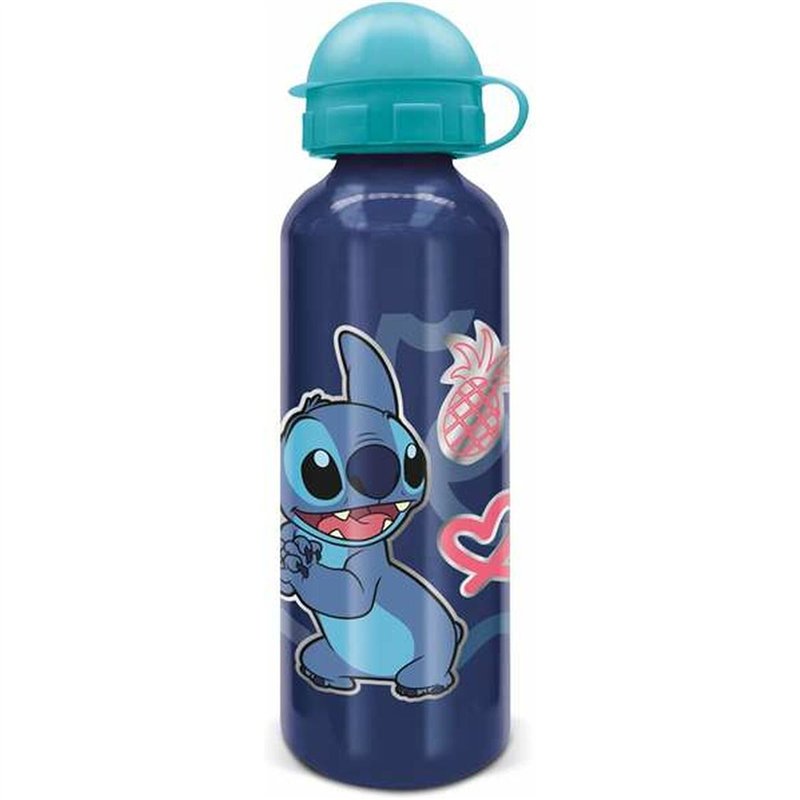 Bouteille d'eau Stitch Bleu Aluminium 530 ml