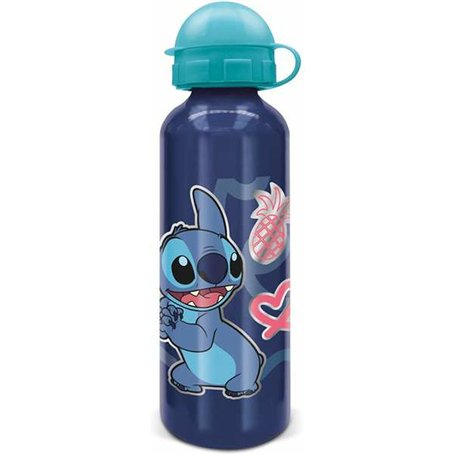 Bouteille d'eau Stitch Bleu Aluminium 530 ml