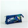 Trousse Fourre-Tout Triple Sonic Prime Bleu clair Light Blue 2,2 x 1,1 x 22,5 cm