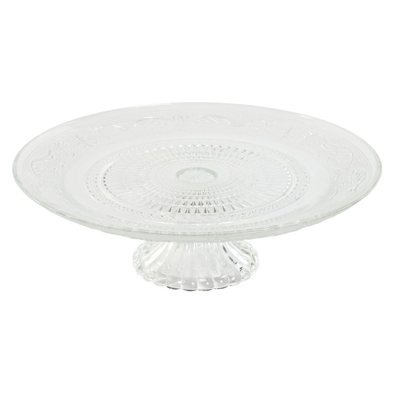 Assiette plate Home ESPRIT Transparent Verre 29 x 29 x 9,2 cm