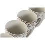 Ensemble de 4 mugs Home ESPRIT Marron Beige Fleurs 340 ml