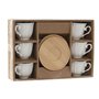 Ensemble de tasses à café Home ESPRIT Blanc Bambou Porcelaine 90 ml