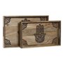 Jeux de plateaux Home ESPRIT Naturel Bois de manguier 43,5 x 27 x 5,5 cm (2 Unités)