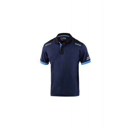 Polo à manches courtes homme Sparco Sparco Tech Bleu Blue marine XS