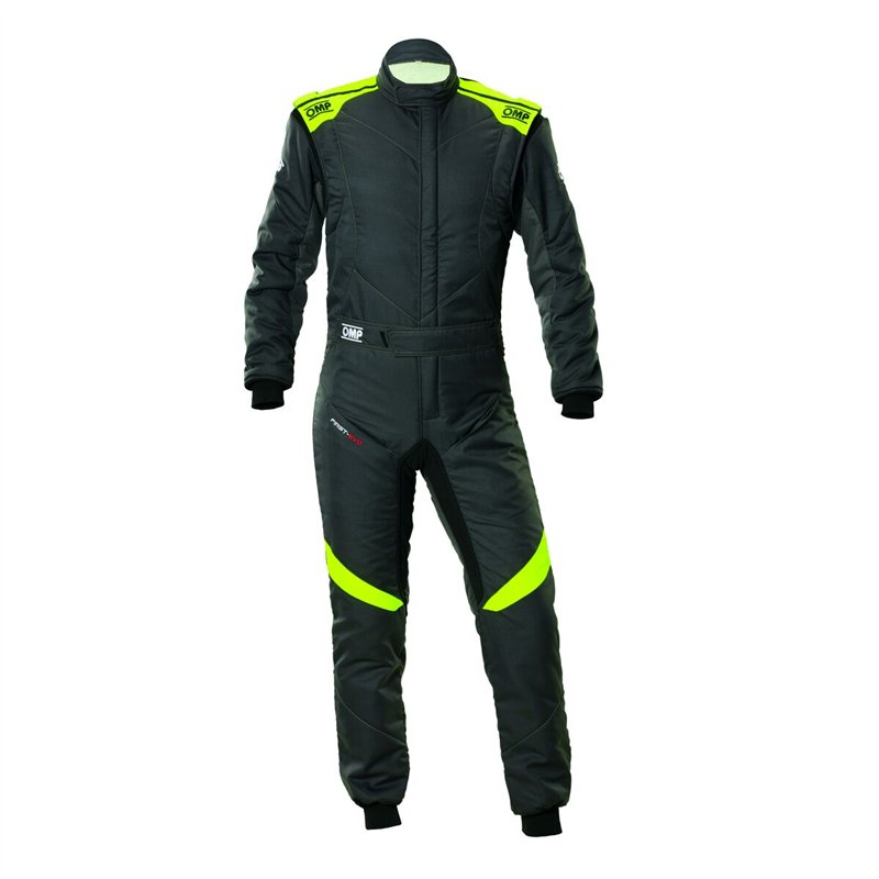Combinaison Racing OMP FIRST EVO MY2025 60 Anthracite Jaune/Noir