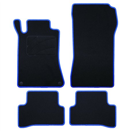 Set de tapis de voitures OCC Motorsport OCCMC0058BL Noir Mercedes W203 Clase C Sedan-CLC 5 Pièces