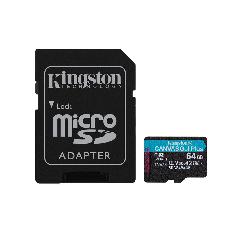 Image secondaire de Carte Mémoire Micro SD avec Adaptateur Kingston SDCG4/64GB 64 GB