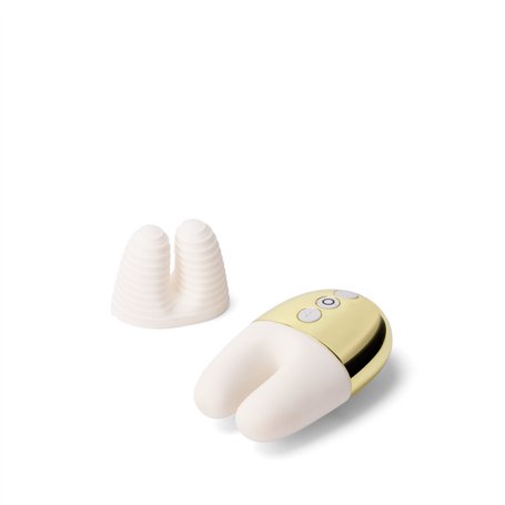 Vibration de Stimulation Double Le Wand Blanc