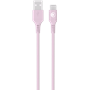 Câble Tissé USB A / USB C 3A 1.2m FastCharge 15W Rose Bigben