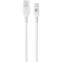 Câble Tissé USB A / USB C 3A 1.2m FastCharge 15W Blanc Bigben