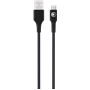 Câble Tissé USB A / microUSB 2.1A 1.2m 10.5W Noir Bigben