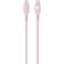 Câble Tissé USB C / USB C 3A 1.2m PD 60W Rose Bigben
