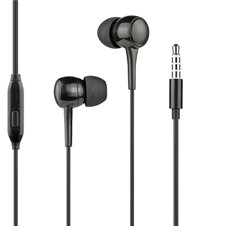 Ecouteurs Jack 3.5mm Intra-auriculaire Noir WOW