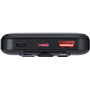 Powerbank 10000mAh 3 ports USB A+2C 22.5W PD/QC Câble multiple integré Noir Rivacase