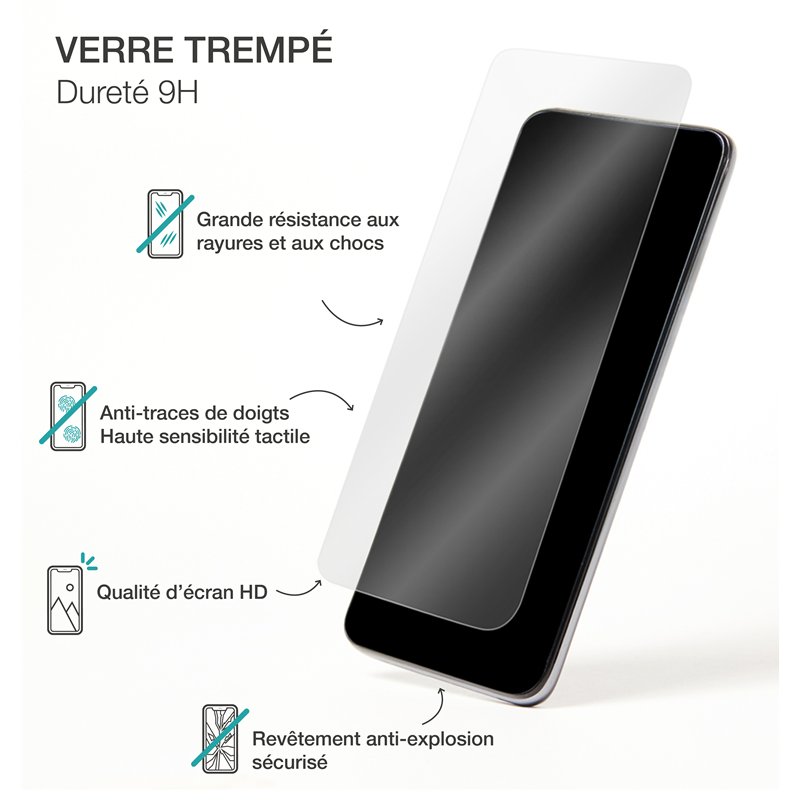 Image secondaire de Protège écran Honor 400 + SmartFrame 2.5D Verre trempé - Certifié GRS Bigben