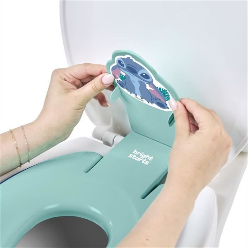 Image secondaire de DISNEY BABY - STITCH - Réducteur de lunette de toilette enfant universel adhésif?, Installation rapide