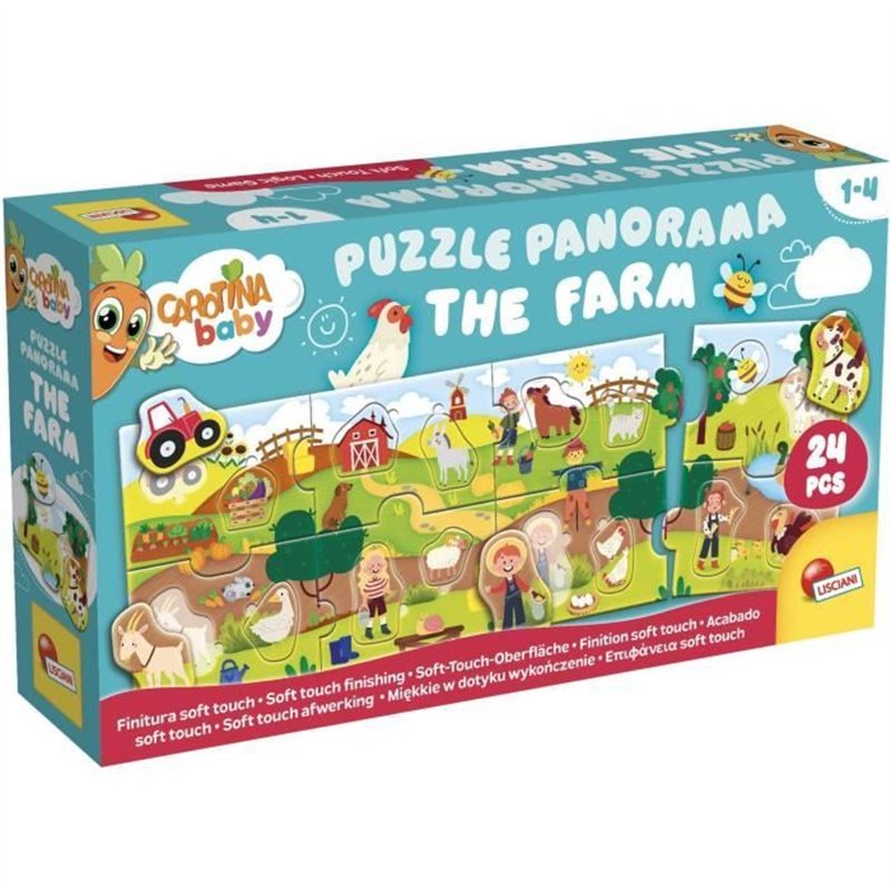 La Ferme - Puzzle panoramique - CAROTINA BABY - Développement de la logique, Motricité fine
