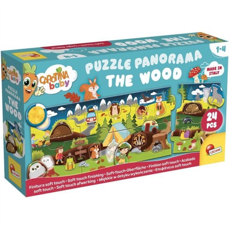 Les Bois - Puzzle panoramique - CAROTINA BABY - Développement de la logique, Motricité fine