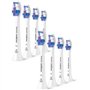 Lot de 8 tetes de brosse - PHILIPS - HX6058/87 - S2 white