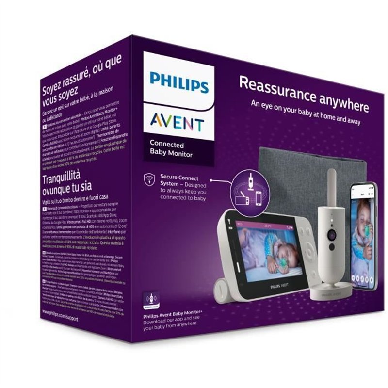 Image secondaire de Vidéo moniteur connecté - PHILIPS AVENT - SCD953/26 - Silkwhite