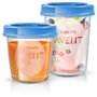 Set de pots de conservation - PHILIPS AVENT - Purées - 10x180ml + 10x240ml + 20 couvercles + Cuillere de sevrage + Recettes