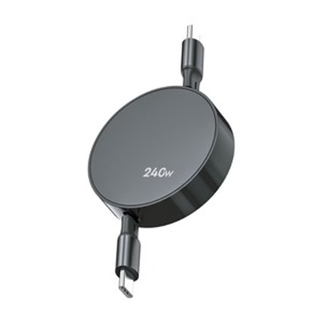 CABLE RETRACTABLE USB-C USB-C 240W 1M