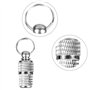 Trixie Tube d'Étiquette Porte-Adresse/Nom Pendentif d'Identification Étanche en Métal Chromé pour Chien/Chat/Animaux de Compagni
