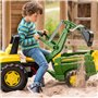 Rolly Toys - 40 935 8 - Accessoire pour Véhicule - Excavateur Arrière Rollyheckbagger John Deere, Vert