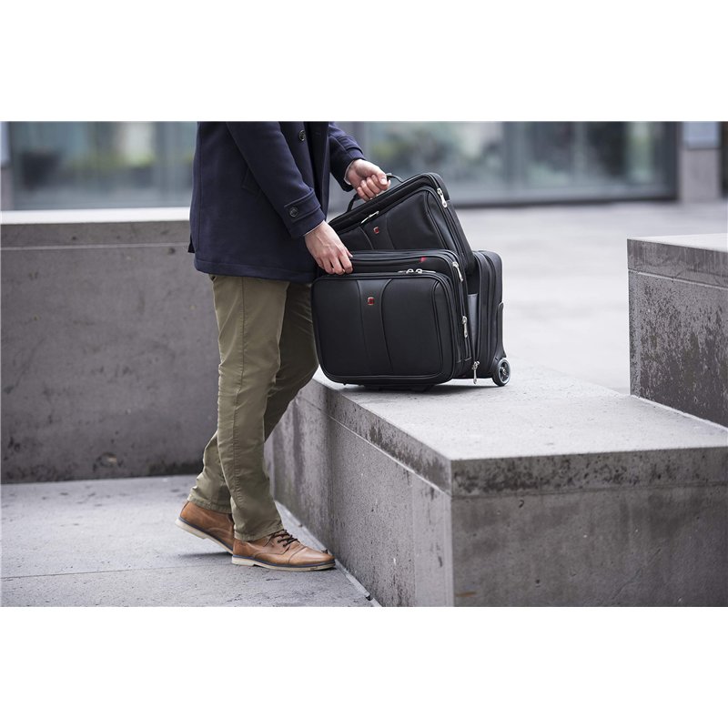 Image secondaire de WENGER Patriot Porte-Documents, Sacoche à roulettes 2 en 1 pour Ordinateur Portable 17 Pouces, 32 l, Femmes Hommes, Bureau Affai