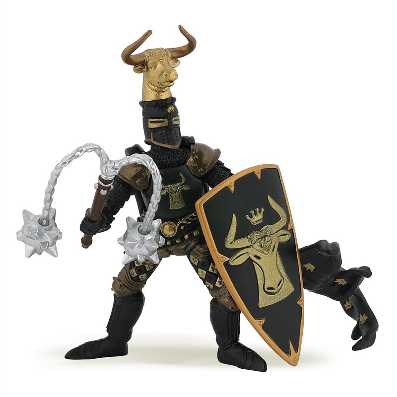 Papo - Figurine Maître des Armes avec Cimier Taureau, Héros du Monde Médiéval, Jouet enfant dès 3 Ans - Immersion dans l'Âge des