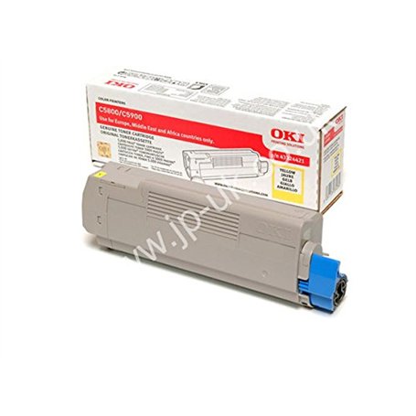 OKI TONER C5800 / C5900 / C5550MFP - 5.000 PAG. AMARILLO