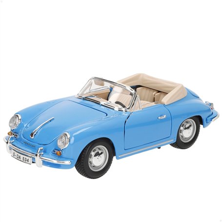 Bburago - 12025Bl - Véhicule Miniature - Modèle À L'Échelle - Porsche 356 B Cabriolet - 1961 - Echelle 1/18 Coloris aléatoire