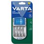 VARTA Chargeur de Piles, charge jusqu'à 4 AA/AAA Piles rechargeables, LCD Charger, avec câble USB et adaptateur 12V, non équipé