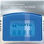 VARTA Chargeur de Piles, charge jusqu'à 4 AA/AAA Piles rechargeables, LCD Charger, avec câble USB et adaptateur 12V, non équipé