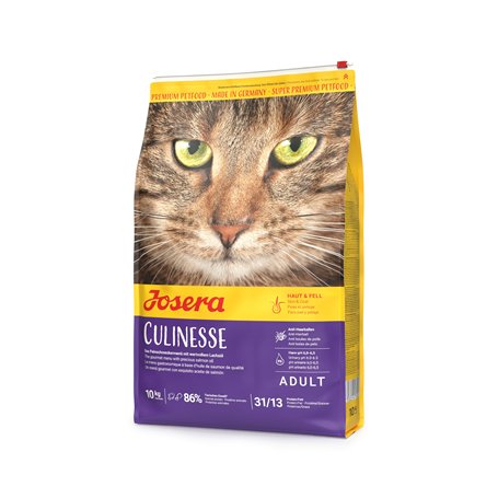 JOSERA Culinesse (1 x 10 kg) | Adulte | Croquettes Premium pour Chats Adultes Difficiles | Saumon & Volaille | Bien toléré | Ten