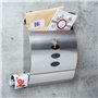 HI Boîte aux Lettres avec Porte-journaux en Acier Inoxydable