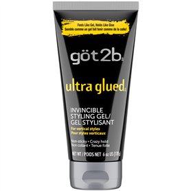 Schwarzkopf got2b Gel capillaire ultra coiffant collé, tient jusqu'à 72 heures, sans résidus blancs, contrôle des bords, végétal