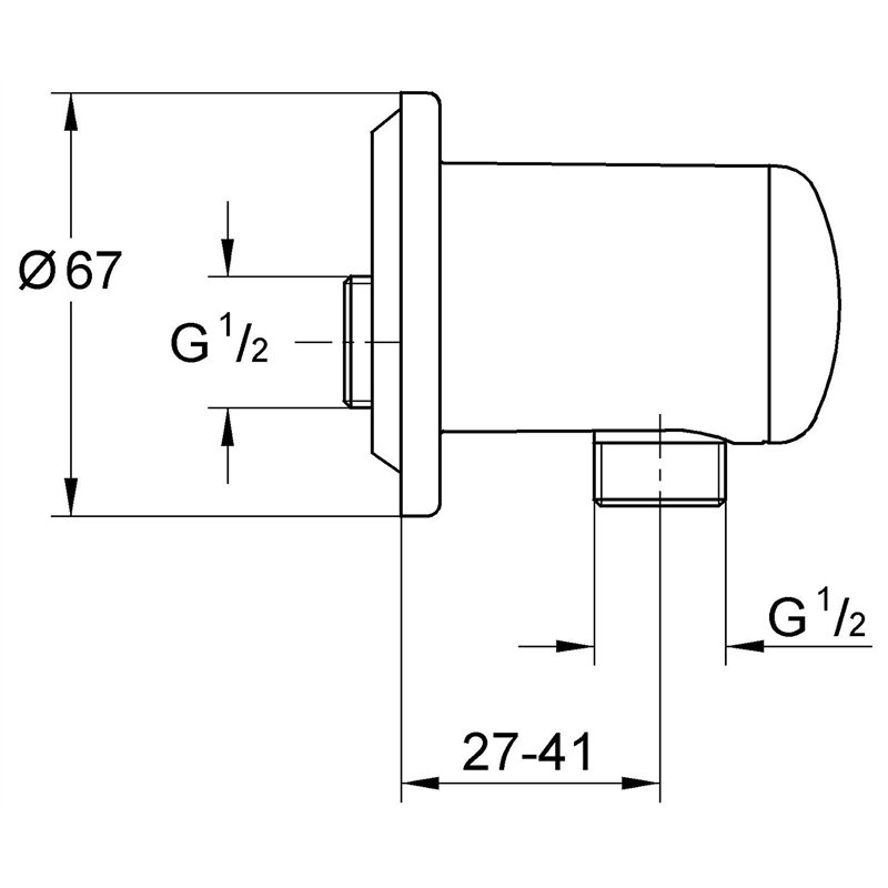 Image secondaire de GROHE Coude à Encastrer Relexa 28671000 (Import Allemagne)
